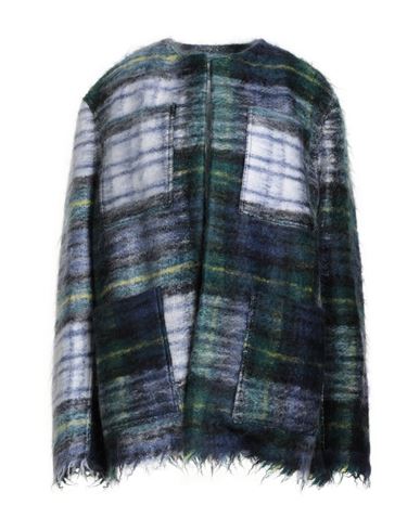 Sofie D'hoore Woman Jacket Dark Green Size 6 Mohair Wool, Wool, Nylon In Blue