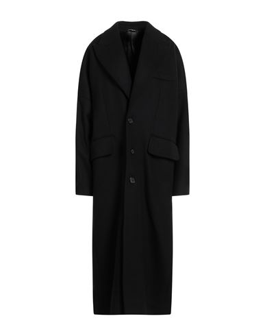 Dolce & Gabbana Woman Coat Black Size S Wool, Polyamide