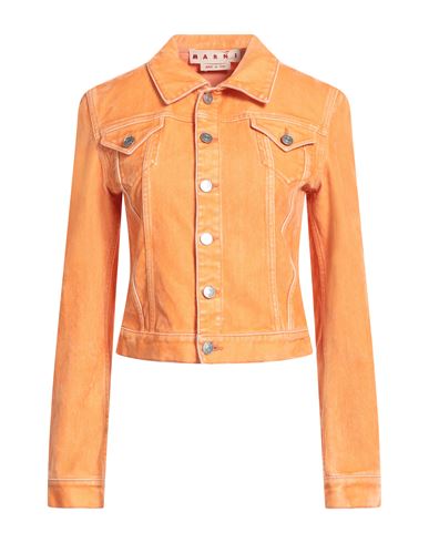 Marni Woman Jacket Orange Size 6 Cotton, Acrylic, Viscose