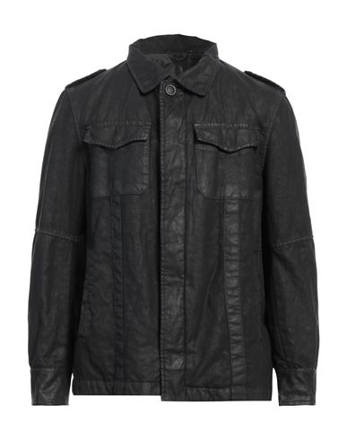 Messagerie Man Jacket Black Size M Cotton, Linen, Polyurethane