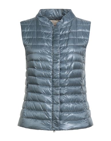 Herno Iconico Woman Vest Light Blue Size 8 Polyamide In Blue