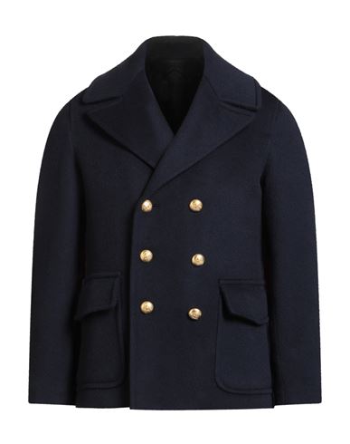 Brian Dales Man Coat Navy Size 38 Wool, Mohair Wool