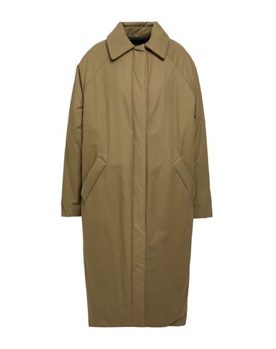 Kassl Editions Woman Coat Military Green Size 6 Cotton, Nylon