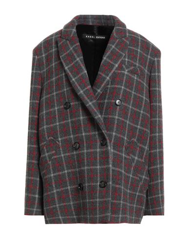 Kassl Editions Woman Coat Grey Size 8 Wool, Nylon, Cotton