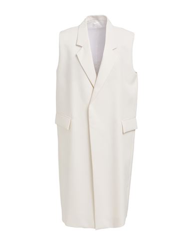 Totême Toteme Woman Coat Ivory Size 6 Viscose, Polyester