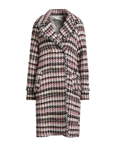 Shirtaporter Woman Coat Pink Size 8 Polyester, Cotton, Virgin Wool, Viscose