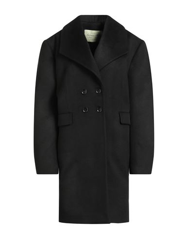 Vautrait Woman Coat Black Size 6 Virgin Wool