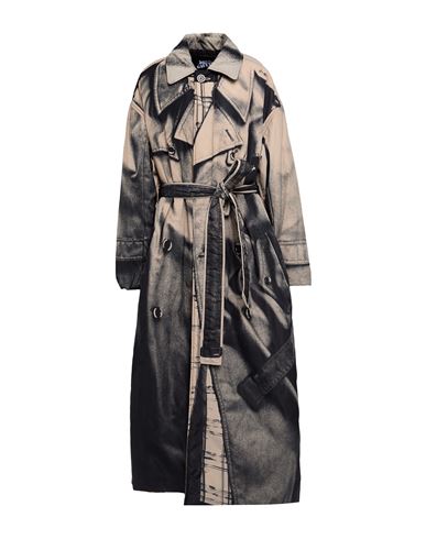 Jean Paul Gaultier Trench Trompe Loeil Belted Oversized Trench Coat In Multi