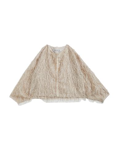 Shirtaporter Woman Jacket Beige Size 8 Polyester, Lurex In Neutral