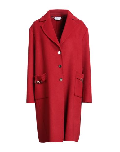 Clips More Woman Coat Red Size 4 Wool, Polyester In Red