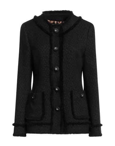 Dolce & Gabbana Woman Jacket Black Size 8 Virgin Wool, Viscose, Polyamide