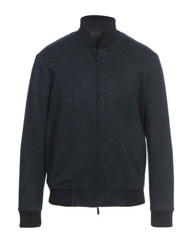 Twenty-one By Antonio Carnevale Man Jacket Navy Size 42 Virgin Wool, Polyamide, Elastane