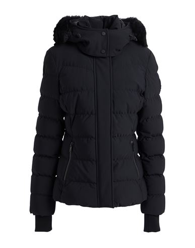 Moose Knuckles Betta Shearling Trim 800 Fill Power Down Water Repellent Jacket In Black