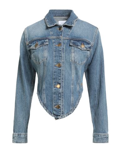 Pinko Curved-hem Denim Jacket
