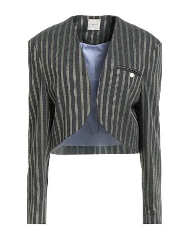 Alysi Chocolat Woman Jacket Charcoal Size 4 Wool, Virgin Wool, Polyamide, Viscose
