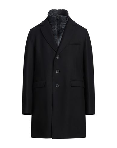 Herno Man Coat Midnight Blue Size 46 Wool, Polyamide