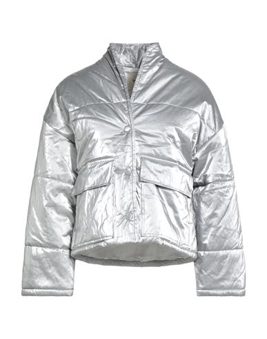 Suoli Woman Puffer Silver Size 4 Polyurethane