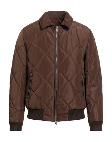 Grey Daniele Alessandrini Man Puffer Brown Size 38 Polyester