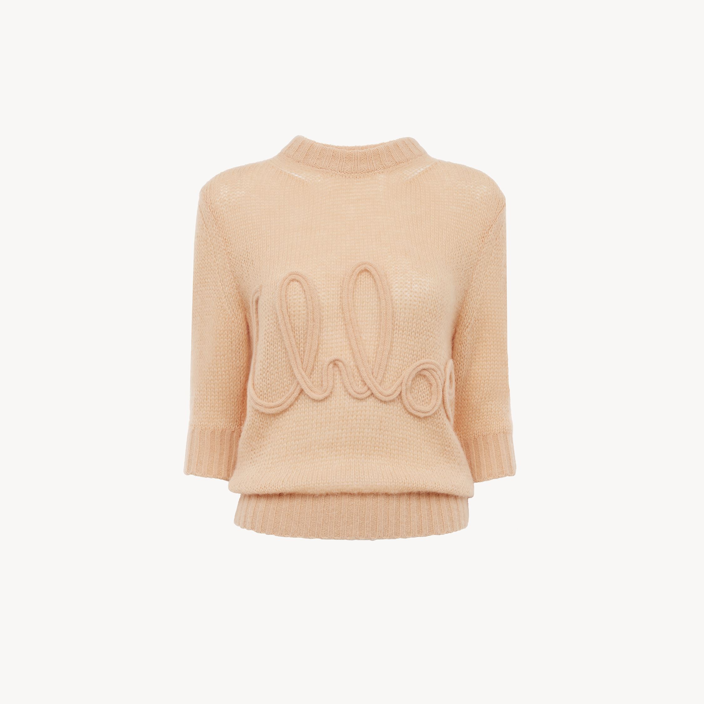 Chloé Wool And Silk Logo-applique Top