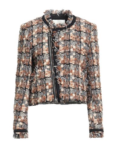 Isabel Marant Woman Jacket Brown Size 8 Wool, Synthetic Fibers, Cotton, Mohair Wool, Alpaca Wool