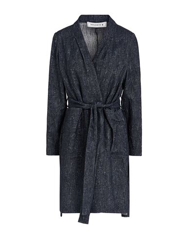 Shop Shirtaporter Woman Denim Outerwear Blue Size 10 Cotton, Wool, Polyamide, Polyester