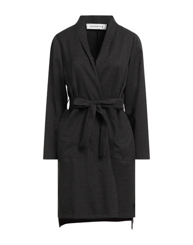 Shirtaporter Woman Overcoat & Trench Coat Dark Green Size 10 Polyester, Viscose, Elastane