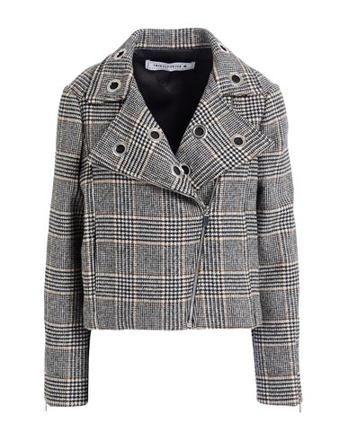 Shirtaporter Woman Jacket Metallic Size 12 Wool, Polyester, Polyamide