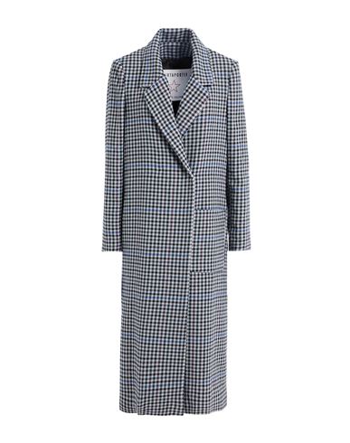 Shirtaporter Woman Coat Slate Blue Size 10 Wool, Polyester, Polyamide