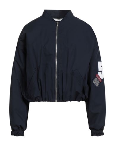 Le Streghe Woman Jacket Midnight Blue Size L Polyester