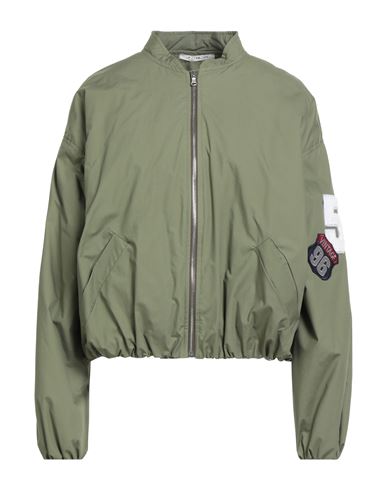 Le Streghe Woman Jacket Military Green Size M Polyester
