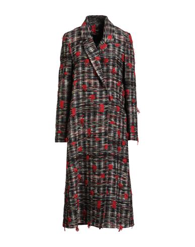 Shirtaporter Woman Coat Red Size 10 Virgin Wool, Polyester, Acrylic, Polyamide