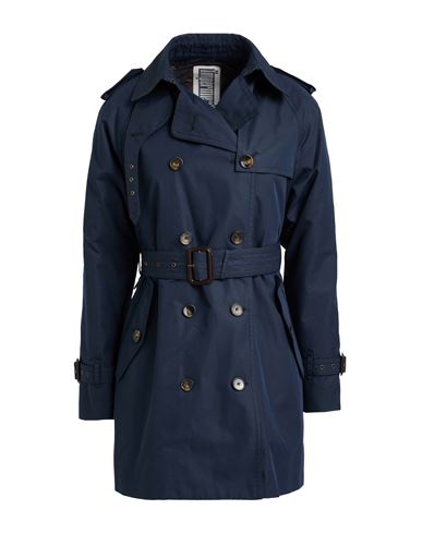 L'impermeabile Woman Overcoat & Trench Coat Midnight Blue Size 8 Cotton, Polyamide