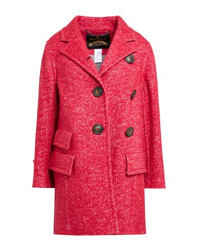 Vivienne Westwood Anglomania Woman Coat Red Size 4 Wool, Viscose, Acetate, Cotton, Polyester