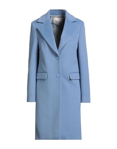 Kaos Jeans Woman Coat Pastel Blue Size 10 Polyester, Viscose, Elastane