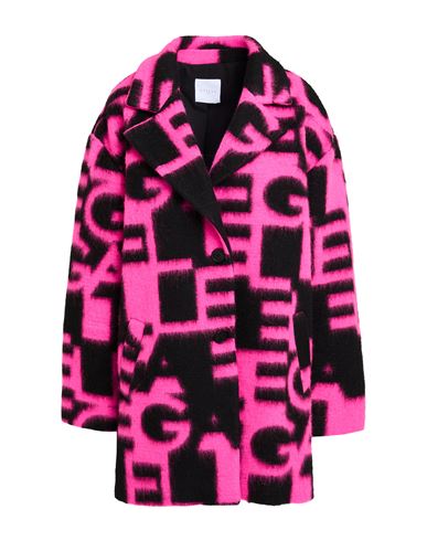 Gaelle Paris Gaëlle Paris Woman Coat Fuchsia Size 6 Polyester, Virgin Wool, Acrylic
