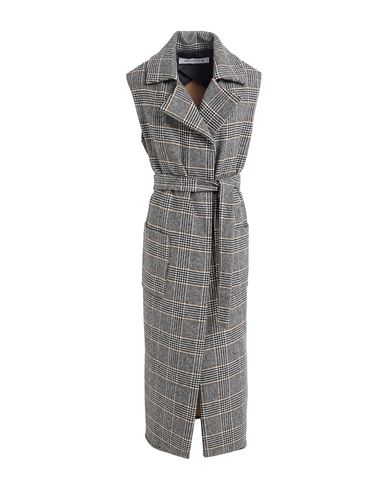 Shirtaporter Woman Coat Black Size 10 Wool, Polyamide, Polyester
