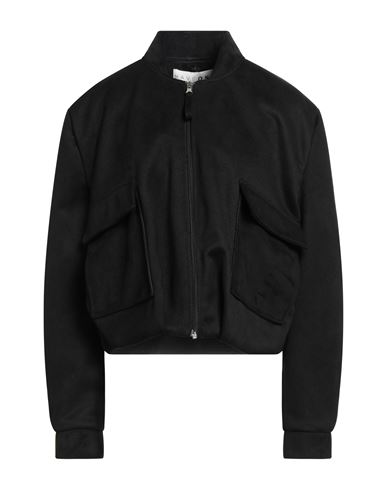 HAVEONE HAVEONE WOMAN JACKET BLACK SIZE M POLYESTER, ELASTANE 