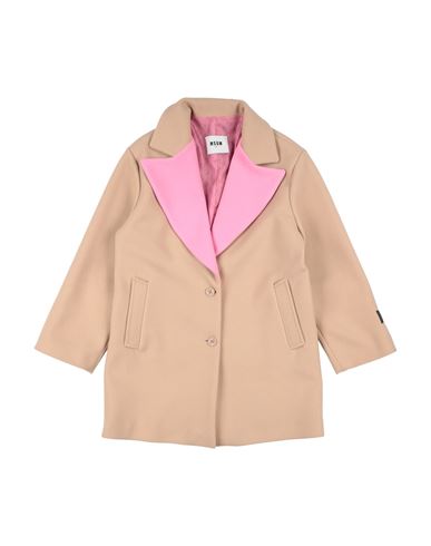 Msgm Abrigo Chica Beige 4 Chica