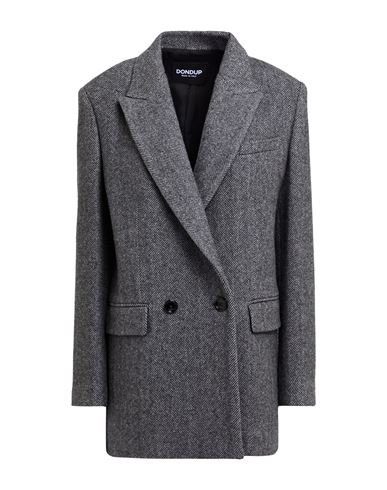 Dondup Woman Coat Grey Size 6 Wool, Polyamide