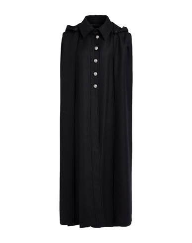 Isabel Benenato Woman Cape Black Size 6 Virgin Wool