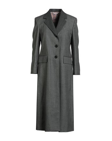 Thom Browne Woman Overcoat & Trench Coat Charcoal Size 6 Wool
