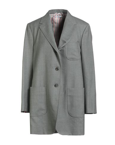 Thom Browne Woman Overcoat & Trench Coat Grey Size 4 Wool