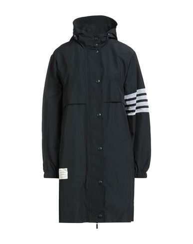 Thom Browne Woman Overcoat & Trench Coat Navy Size 6 Cotton, Nylon
