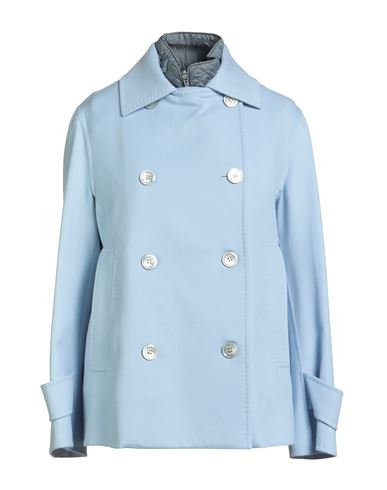 Moorer Woman Coat Sky Blue Size 4 Virgin Wool, Polyamide