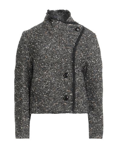 Isabel Marant Étoile Marant Étoile Woman Coat Charcoal Size 2 Shetland Wool, Acrylic, Polyester, Alpaca Wool, Polyamide