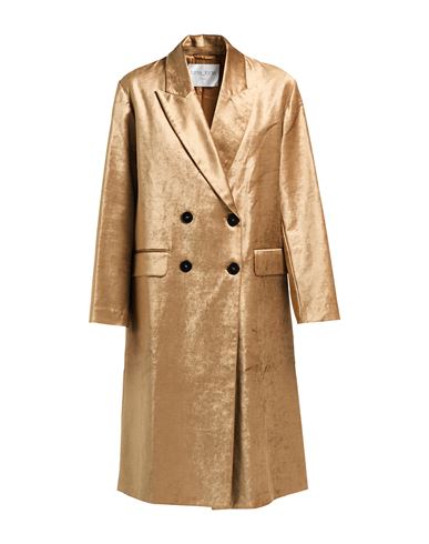 Forte Forte Forte_forte Woman Coat Camel Size 3 Cotton, Viscose, Elastane In Gold