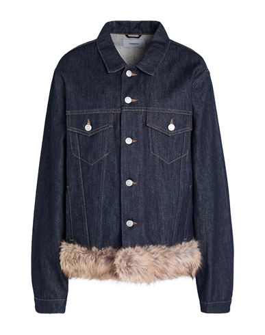 Coperni Woman Denim Outerwear Blue Size L Cotton, Polyester In Blue