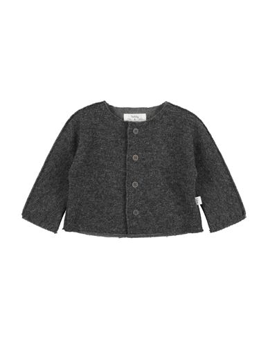 Teddy & Minou Newborn Girl Jacket Grey Size 3 Polyester, Wool, Polyamide In Gray