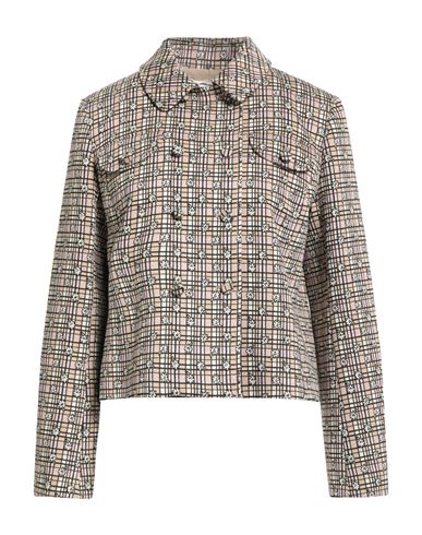 Shop Paul & Joe Woman Jacket Beige Size 10 Viscose, Polyester, Polyamide, Elastane