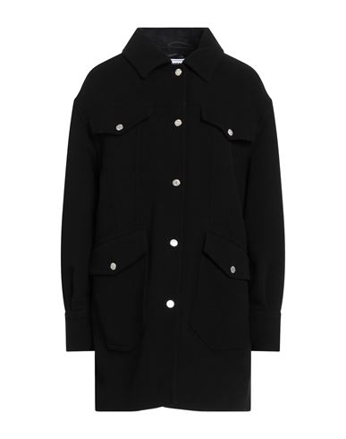 Moschino Jeans Woman Coat Black Size 6 Wool, Polyamide
